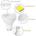 Miniatyrbild 2 av 4: Cob Led-lampa Gu10 Kall vit färg 6000k, 5w 38 strålvinkel, halogen 45w motsv. 450lm Ej dimbar, spotlight-lampa (förpackning om 8) [energiklass A+]