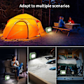 Miniatyrbild 4 av 5: LED Wilding Light SJ-M3 USB & Solarladdningsbara Lyktor för Camping, Vandring, Nödsituationer och Utomhusbruk
