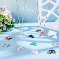 Miniatyrbilde 5 av 5: 24 stk. Fishtail Charms Elektroplettert Regnbue Fishtail Resin Charms Havfrue Fishtail Resin Anheng Eventyr Anheng for Øredobber Halskjede Armbånd