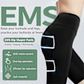 Miniatyrbild 2 av 4: Högmidjade shorts yogabyxor med EMS muskelstimulator uppladdningsbar rumpa ultimat EMS-stimulator