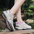 Miniatyrbild 5 av 5: Damvandringsskor Lågskor Sneakers För Utomhusspårning Vandring Promenader 3D863 Pink EU 40