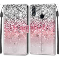 Miniatyrbillede 2 af 4: (Style 8) chooseu Etui til Huawei P Smart 2019 Læder Etui med Silikone Stødsikkert Wallet Flip Etui og Folio Stand Funktion Stilfuldt Mønster til Piger
