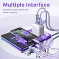 Pikkukuva 4 / 5: AHASTYLE XC04 1m PD 27W Datakaapeli USB-A/Type-C - Type-C/IP Latauskaapeli - Vihreä Purple