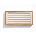 Miniatyrbild 1 av 5: Bambu Ring Display Holder Smycken Förvaringsbricka Organizer Ring Stativ För Show(beige)