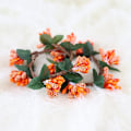 Miniatyrbilde 3 av 5: Blomsterkrans Serviettringholdere, Høstserviettringer (4 stk)