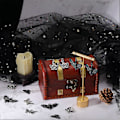 Miniatyrbillede 4 af 5: 1 Æske 24 stk. 4 Stilarter Sommerfugl Charm Møl Charms Bulk Gotisk Charm Sort Kranie Sommerfugle Skelet Halloween Legering Insekt Charm til Smykkefremstilling Ch