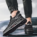 Miniatyrbillede 3 af 5: Herre Sports Løbesko Flyvende Vævet Åndbare Sneakers Frd5001 Black EU 41