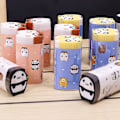 Miniatyrbilde 5 av 5: 12 stk, kreativt søtt tegneserie lang stripe kuttbar blyantviskelær, panda sau katt skrivesaker gave