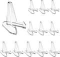 12 ST Mini Akryl Display Stand Transparent Display Staffli Lämplig för Utställningar Hem Butik Kvantitet