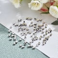 Miniatyrbillede 4 af 5: 100 stk. 3 mm terningeformede perler, løse perler i rustfrit stål, metalafstandsstykker, armbåndsperler til armbånd, halskæde, smykkefremstilling, 2 mm hul