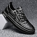 Miniatyrbillede 3 af 5: Herre Casual Sko Lædersko Board Sko Frc928 Black EU 41