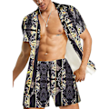 Pikkukuva 1 / 5: Miesten ylelliset rennot lyhythihaiset havaijipaita-asut COLOR 4 XL