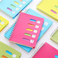 Miniatyrbild 5 av 5: A5 Spiral Notebook 2 Tums Dagbok Anteckningsblock Separator Linjerad Spiral Notebook För Kontor Skola ( A5 Blå )