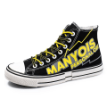 Miniatyrbilde 1 av 5: Herre Canvas Sko Mote Joggesko Lav Topp Tennissko Snøring Fritidssko 3D8770 Black EU 44
