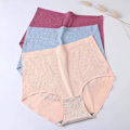 Miniatyrbild 2 av 5: Dam Fashion Panties, Sexiga Underkläder Leopard Print Solid Color Ice Silk Seamless Panties Style 2 L