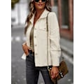 Miniatyrbild 2 av 5: Dam Temperament Rock 2023 Vår Och Höst Allt Med Mode Casual Slim Damkläder white L