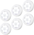 Rörelsesensorljus, LED-ljus (vitt, vitt ljus, 6-pack)