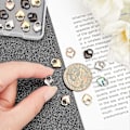 Miniatyrbilde 5 av 5: 20 stk. Hjerte Lås Anheng Charms Stort Hull Rustfritt Stål Charm Metall Glatt Anheng for Smykkelaging 10.5mm