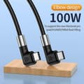 Miniatyrbillede 4 af 5: USB-C/Type-C til USB-C/Type-C datakabel, Længde: 1m