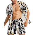 Pikkukuva 1 / 5: Miesten ylelliset rennot lyhythihaiset havaijipaita-asut COLOR 5 XL