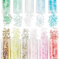 Miniatyrbilde 5 av 5: 2200 stk. 11 farger Twist Bugle Perler 6x2mm Lange Rørperler Glassfrøperler Fargerike Håndverksperler Løse Avstandsperler for Øredobber Armbånd Halskjeder Wai