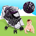Miniatyrbild 3 av 5: Babyskydd Regnskydd Universell Barnvagnstillbehör Framöppning Regnskydd Pvc Transparent Vattentät Vind Regn Väderskyddsskydd