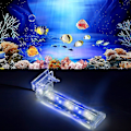Miniatyrbillede 5 af 5: Justerbar Klemmelampe Akvarielys Fisketank Blød Arm Glaslamper Stik Led Lys Lampe Plantebelysning Med Klips Eu Stik