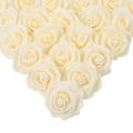 Pikkukuva 1 / 5: 3cm Tekoruusu Kukkapäät Hääkoriste (maitomainen valkoinen) 50PCS