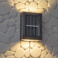 Pikkukuva 2 / 5: 2 kpl Aurinkokenno Ylös ja Alas Seinävalaisimet Energiaa Säästävä Vedenpitävä Pölytiivis, lämmin valkoinen LED-valot 8,6x7,5x12cm (lämmin valkoinen)