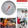 Miniatyrbild 5 av 5: Grilltermometer, rostfritt stål ugns termometer Max 500c/1000f Analog display termometer för ugn, pizzaugn, vedeldad ugn