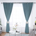 Miniatyrbillede 4 af 5: 2 stk. Gardinbindinger, Blad Gardinbinde Krog Clip Rebholder Spænde Håndvævet Boheme Kvaster Kroge, Beige