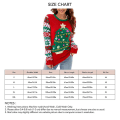 Miniatyrbilde 5 av 5: Damegenser Langermet Julemønster Rund Hals Casual Løs Pullover Genser style 3 XL