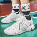 Miniatyrbillede 5 af 5: Herre Basketballsko Åndbare Skridsikre Sports Løbesko Fr8599 White EU 41