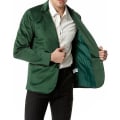 Miniatyrbilde 3 av 5: Herre Smal Passform Lett Jakke, To Knapper Business Dressjakke Green M