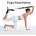 Miniatyrbild 3 av 5: Fot- och vadsträckare - Yogastretchband - Ben- och vadsträckband med justerbara öglor