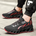 Miniatyrbilde 2 av 2: Herresko Flygende Vevde Fritidssko Pustende Joggesko Sportssko 8818 Black EU 41