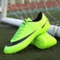 Miniatyrbillede 2 af 5: Herre Fodboldsko Voksen Høj Ankel Fodboldstøvler Græstræning Sportsfodtøj Sneakers 3Ba888 Green 44