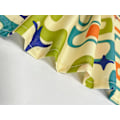Miniatyrbillede 3 af 5: Vintage Tegneserie Geometrisk Stjerne Print Polyester 183*183cm Børstet Stof Badeværelse Toilet Bruseforhæng Partition Blokerende Hængende Forhæng