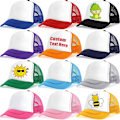 Miniatyrbild 1 av 5: 12-pack Trucker-keps för barn, sommar, polyester, mesh, keps, justerbar, sublimering, tomma kepsar, basebollkepsar för utomhusbruk