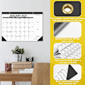 Miniatyrbillede 3 af 5: Vægkalender, Simpel, 2025, Engelsk Version, 430 x 305 mm (16,9 x 12,0 tommer) (Sort)