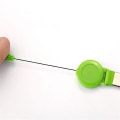 Miniatyrbilde 3 av 5: Uttrekkbar nøkkelbånd med nakkestropp for ID-kortholder - kontorrekvisita Green
