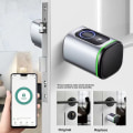 Miniatyrbild 1 av 4: Fingeravtryckslås Smart Låskolv Graffiti Ttlock Bluetooth Trä Dörrlås