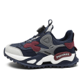 Miniatyrbilde 2 av 5: Basketballsko for gutter, høyt overdel, pustende sportsko, sklisikre, trendy sneakers 8952 DarkBlue EU 27