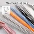 Miniatyrbillede 5 af 5: 10 styk bindespiraler 34 ringe 15 mm plastbindekamme slidstærkt skrivemateriale spiraler bindemiddel (orange)