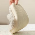 Pikkukuva 5 / 8: Bear Design -kotitossut, pehmeät ja pörröiset, mukavat sisätossut, liukueste, slip-on -kengät miehille, talvikengät white EU36 37