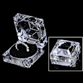 Miniatyrbillede 4 af 5: 4 Stykker Akryl Ringæske Enkelt Ring Akryl Display Smykkeskrin Akryl Ring Displayæske Ring Ørering Akryl Gaveæske Akryl Display Organizer Cas