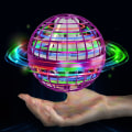 Pikkukuva 1 / 6: Lentävä pallo -lelu, leijuva pallo-ohjain, lentävä pallo lapsille ja aikuisille, mini-drone, lentävä spinner-pallo 360° pyörivillä RGB-valoilla ulko- ja sisäkäyttöön Pink