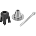 Miniatyrbilde 4 av 5: 1 par sykkelstyreender plugg aluminiumslegering ekspansjon justerbare sykkelstyre endelokk （Svart）
