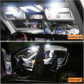Miniatyrbild 4 av 5: 4-pack vita LED-panel kupollampor, Cob 48-smd LED-innerbelysning för bil, LED-innerbelysning för kupol
