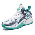 Miniatyrbild 1 av 5: Herr Basketbollskor Lätta Andningsbara Promenadskor Athletic Fashion Sneakers 3D8909 WhiteGreen EU 36